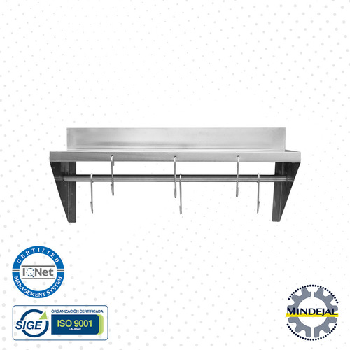 Repisa 100% Acero Inoxidable Marca Mindejal