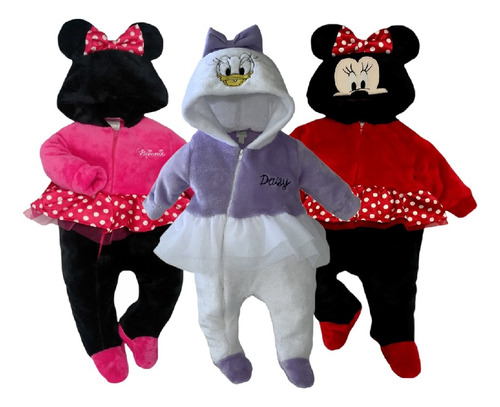 Kit 3 Mamelucos Disney Minnie, Daysi A Precio De 2