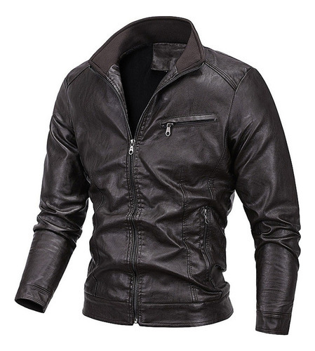 Piel Wan Cazadora Biker Slim Fit Effect