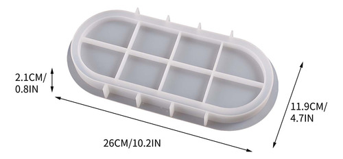Caja De Almacenamiento Elíptica De Resina Crystal Drip, Mold