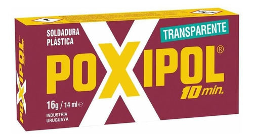 Adhesivo Poxipol Transparente 16 Grs