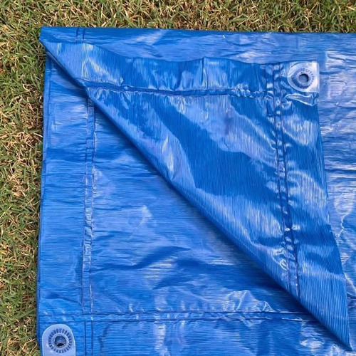 Lona Multiúso Lona Carreteiro Plástica Acampamento Cobertura Lago Polietileno Caminhão Reforma Tenda Impermeável De 10m X 6m Cor Azul