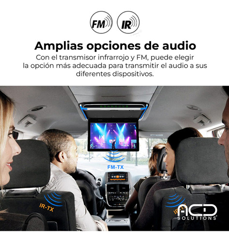 Pantalla Para Toldo 15.6 Pulgada Usb Sd Hdmi Auxiliar Fm Luz
