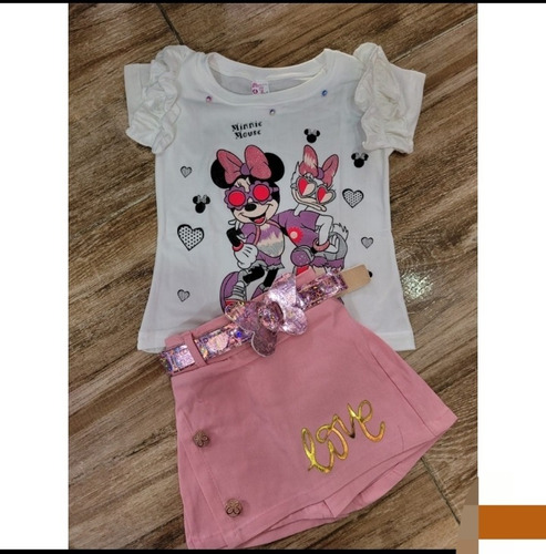 Conjunto Falda Short Juvenil Niña