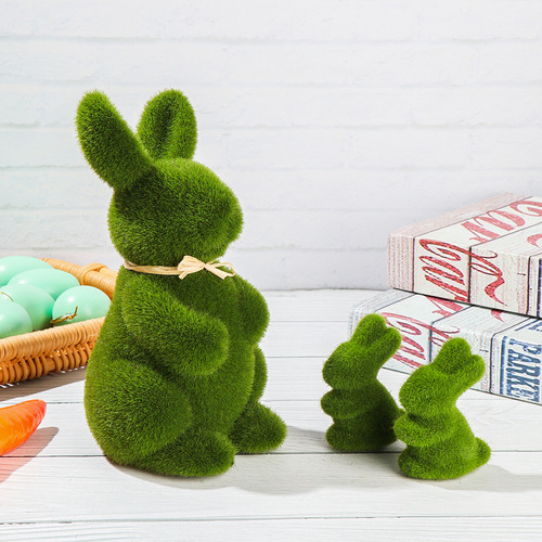 Adornos Happy Easter Con Forma De Conejo De Pascua, Conejo V