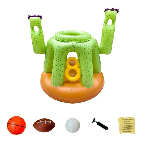 Pool Cactus - Multi Sport Pool Toy - Inflatable Basketball H