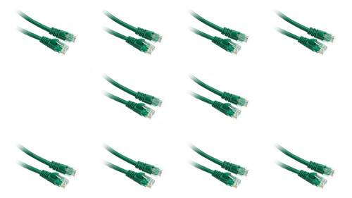Cable Conexion Ethernet Verde Cat6 Arranque Enganche 2 Pie 