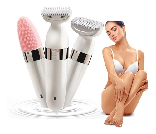 Depilador Aparador De Pelos Feminino Com Massageador Facial