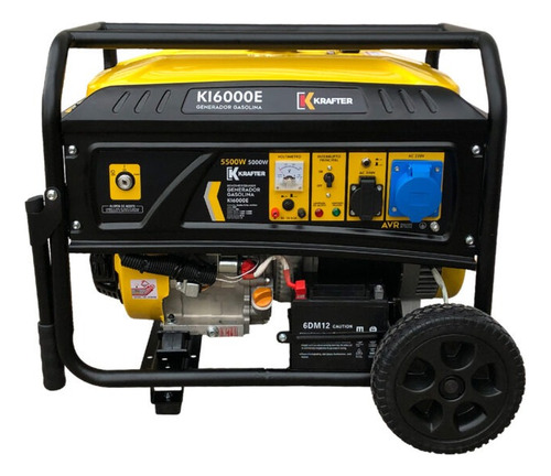 Generador Gasolina Krafter 5,5kv Pe Ats Ki6000e - Tecnodeliv