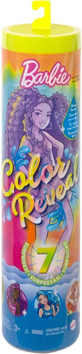 Barbie Color Reveal Hcc67 Serie Neon Atar-teñir 7 Sorpresas