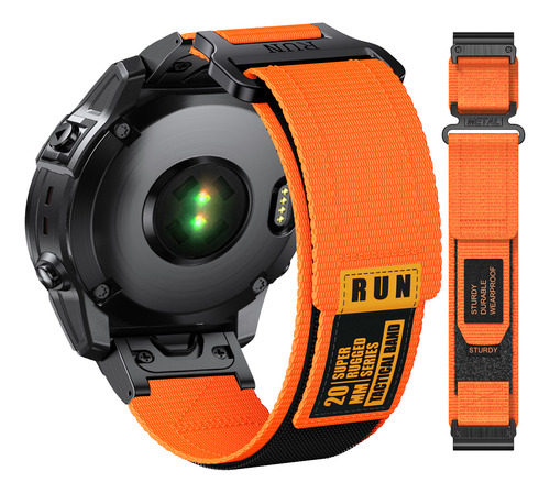 Correa De Nailon De Ajuste Rápido Para Garmin Fenix 7x 7 Pr