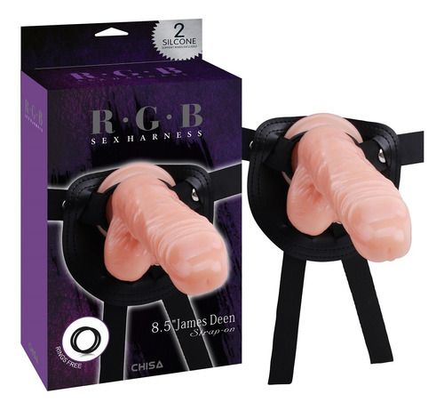  Sexshop Protesis 8.5 James Deen Strap-on Consolador Dildos