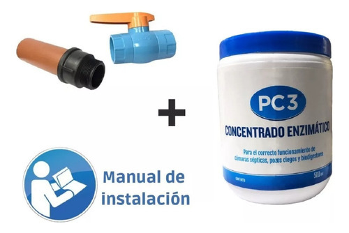 Biodigestor Autolimpiable Waterplast Ba 2000lts Color Negro