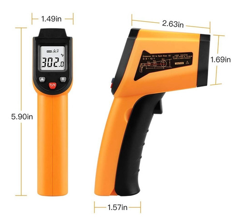 Termometro Digital Infrarrojo Pistola Temperatura -50 400ºc