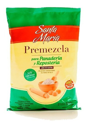 Premezcla Verde Sin Tacc Sin Lactosa Santa María - 1 Kg