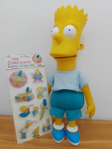 Bart Simpson - Vintage 1990 + Stickers (Usado)