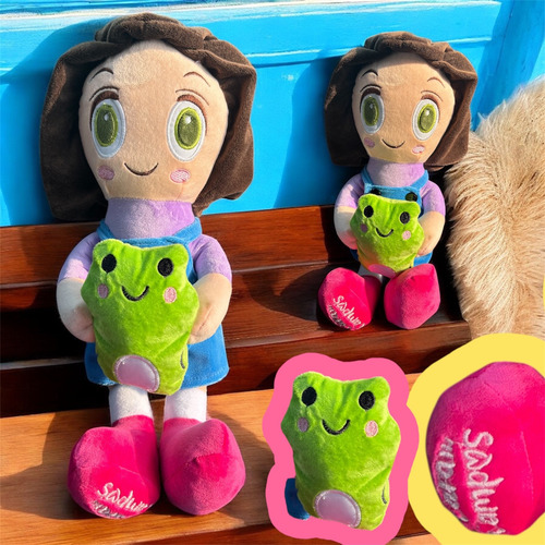 Peluche Lara Campos Muñeca Rana René Lara