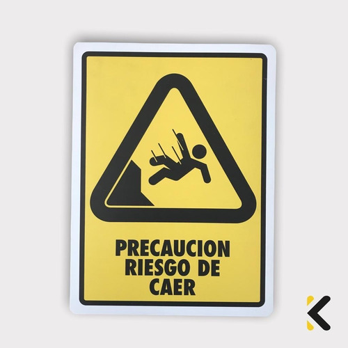 Imagen 1 de 2 de Señalización Precaucion Riesgo De Caer Cal. 40 30x40 Cm