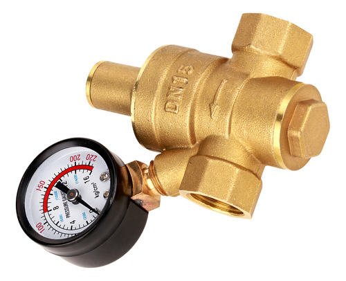 Regulador De Presión De Latón Dn15 Reductor De Agua Ajustabl