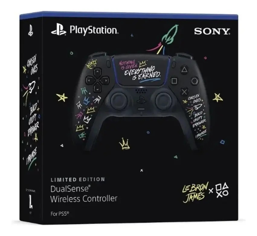 Controle Ps5 Dualsense Edição Limitada Lebron James Cor Preto