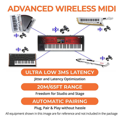Widi Master - Adaptador Inalámbrico Midi Bluetooth 5 Midi Di