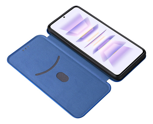 Funda Con Tapa De Fibra De Carbono Para Motorola G15/g35/g55/g75/g85-pc Hybrid, 5 Colores, A Prueba De Golpes, Ultrafina, Cierre Magnético