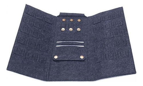 2 Bolsa Organizadora De Almacenamiento De Joyas De Gris