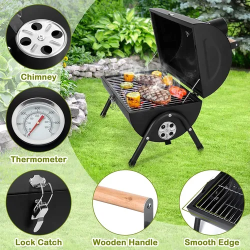 Leonyo Mini Parrilla De Carbón Portátil Para Barbacoa