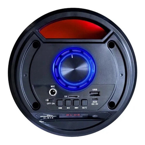 Imagem 6 de 6 de Caixa De Som Bluetooth First Option D-s14 Fm Usb Luzes Led