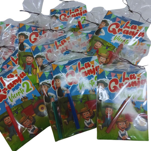 Kit De Souvenir Personalizado - Librito Para Pintar X 20