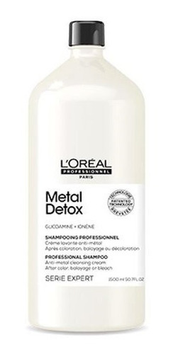 Shampoo Limpiador Anti Metal Metal Detox Loreal Pro 1500 Ml