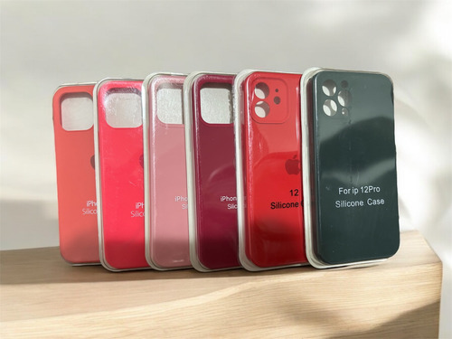 Capa iPhone 12 E 12 Pro Silicone, Câmera Aberta E Fechada