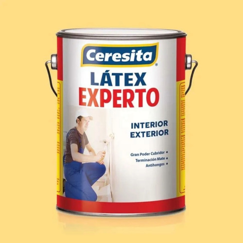 Pintura Latex Experto Ocre 1 Galon Ceresita
