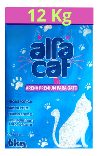 12 Kg Alfa Cat 2x 6kg Arena Premium 