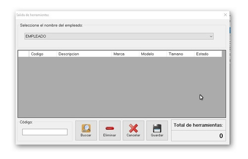 Software Salidas Herramientas Demo