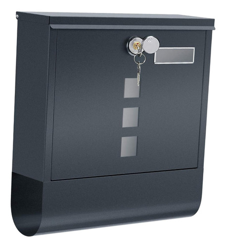 Buzón De Pared Con Cerradura, Decoración De Gris