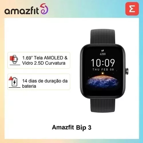 Relógio Smartwatch Amazfit Bip 3 A2172