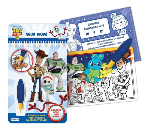 Librito Colorear Libro Toy Story Agua Wow Pinta Magica Water