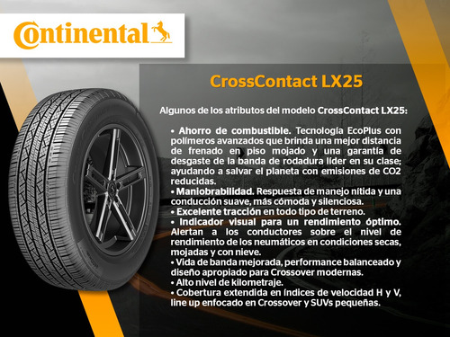 4 Llantas 265/50r20 107t Cross Contact Lx25 Radial