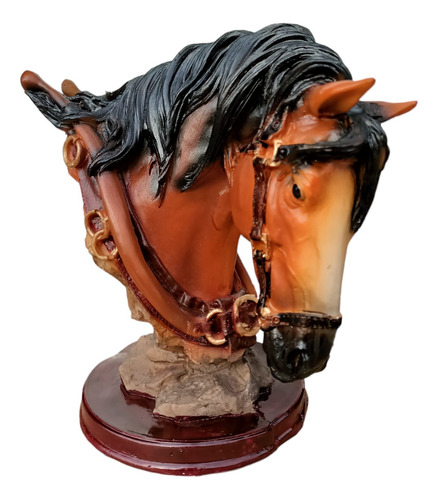 Cabeza De Caballo Decorativo Figura Resina Trofeo Caballos