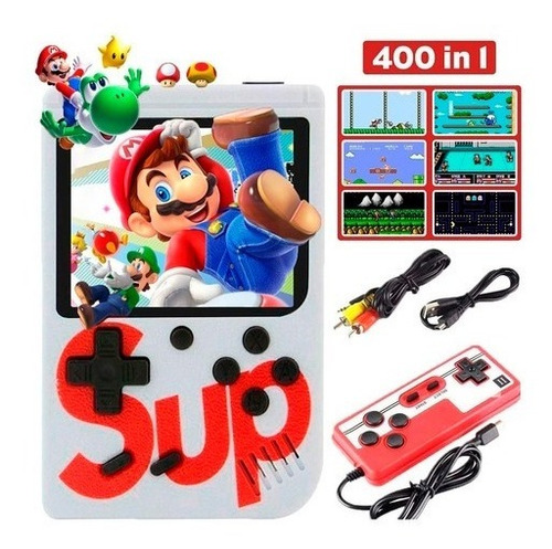 Consola Portatil Juegos Retro Sup Game 400 En 1 Con Joystick
