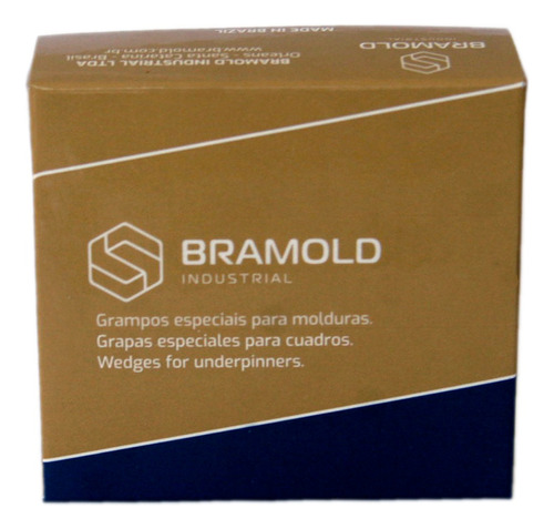 Grampo De Moldura Hw 7mm Com 4.000 Unidades Bramold