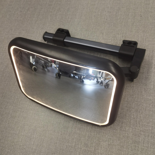 Espejo Retrovisor Para Coche De Bebé Con Luz Led, Espejo