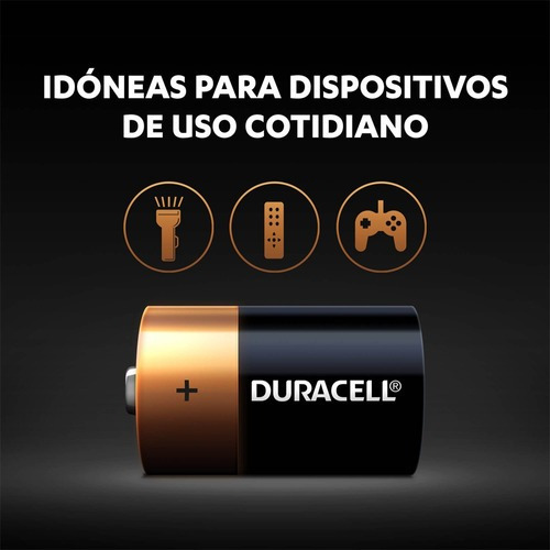 Imagen 8 de 9 de Pila Alcalina Duracell Blíster D X2 15000 Mah