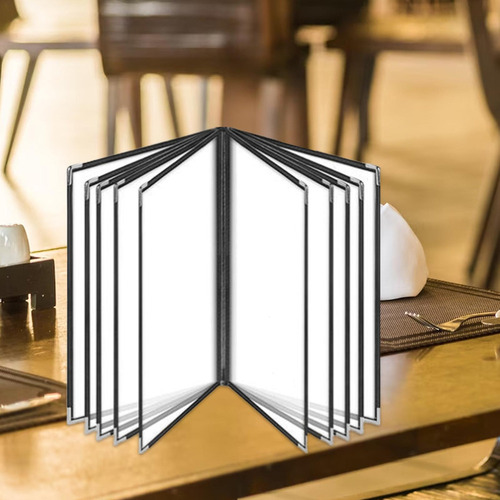 Fundas Para Menús, Tamaño Carta, Transparentes, 10 Páginas,