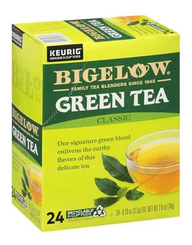 Té Verde Bigelow Tea Green Tea Keurig K-cup Pods, Con Cafeín