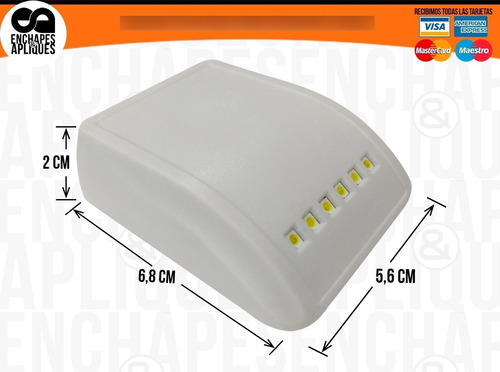 Imagen 2 de 3 de Luz Led Sensor Para Puerta O Cajón Incluye Baterías