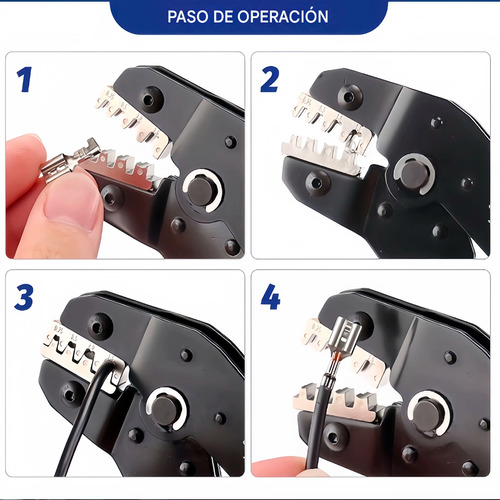 Kit Pinza Crimpeadora Multifuncion Mordazas Intercambiables