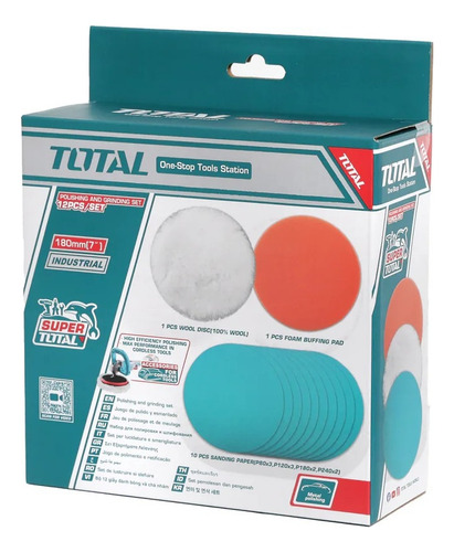 Set 12 Pz Bonete Lijas P/ Lustradora Pulidora Lijadora 180mm