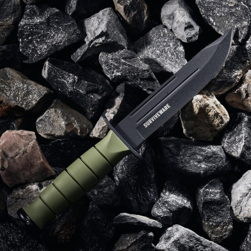 Cuchillo Táctico Surviveware 26.67 Cm Hoja Acero Carbono